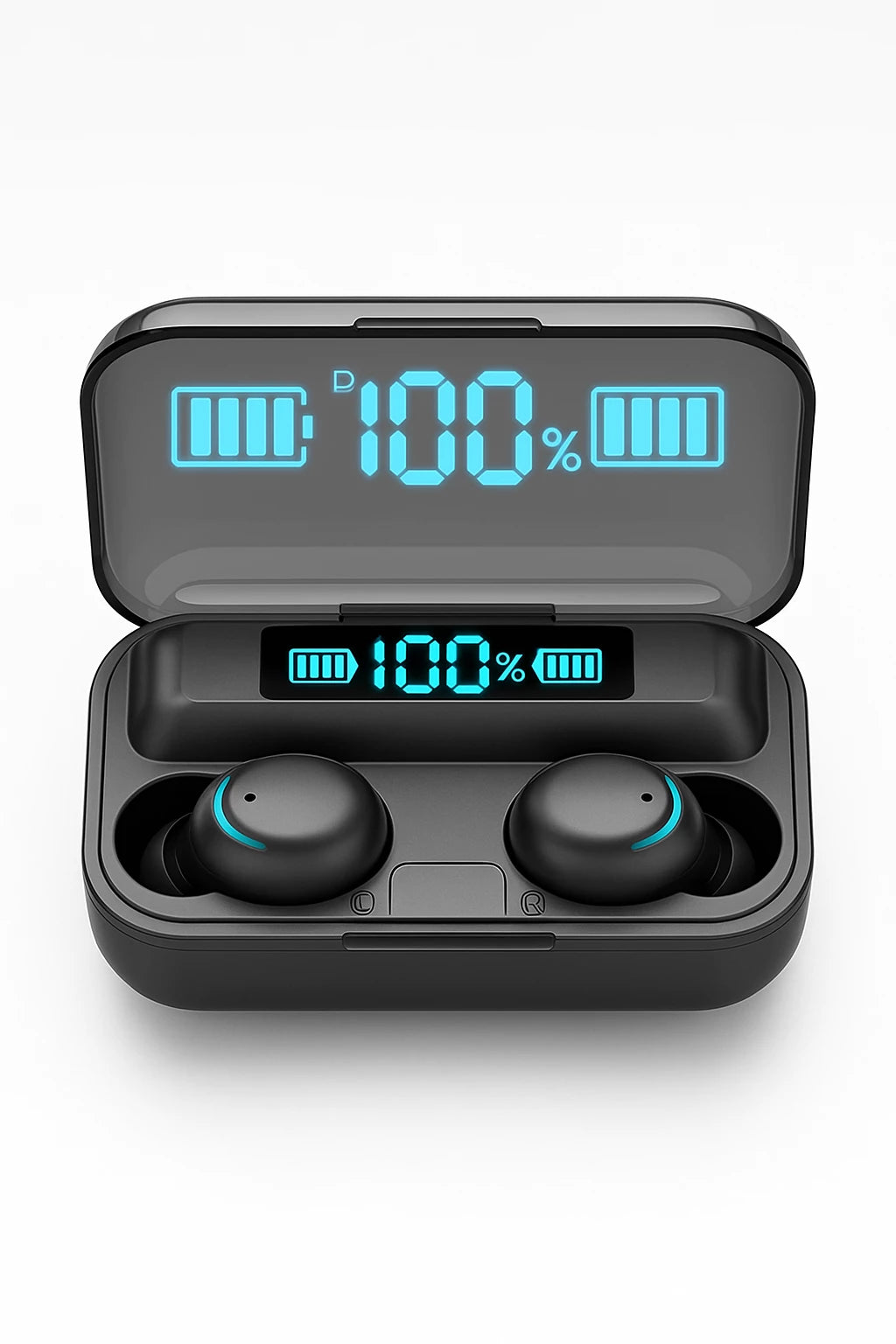 F9 Wireless Bluetooth Headphones Tws Waterproof Earbuds Earphones Digital Display Heaset Large Capacity Charging Case
