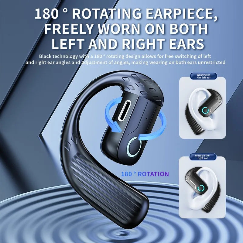Bluetooth 5.4 Open Wireless Earphone 180° Rotation Adjustable Left