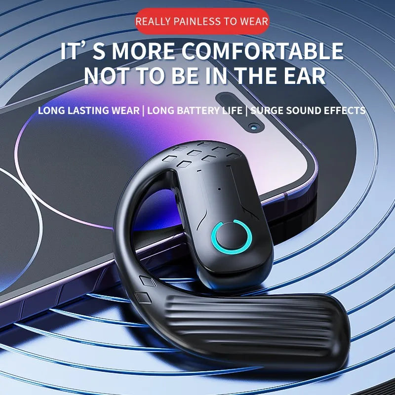 Bluetooth 5.4 Open Wireless Earphone 180° Rotation Adjustable Left
