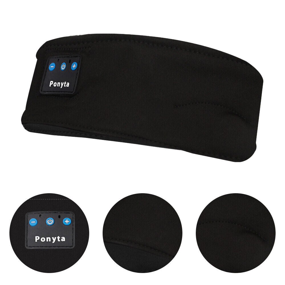 Bluetooth Sports Headband Elastic Eye Mask Sleeping Headphones for Men