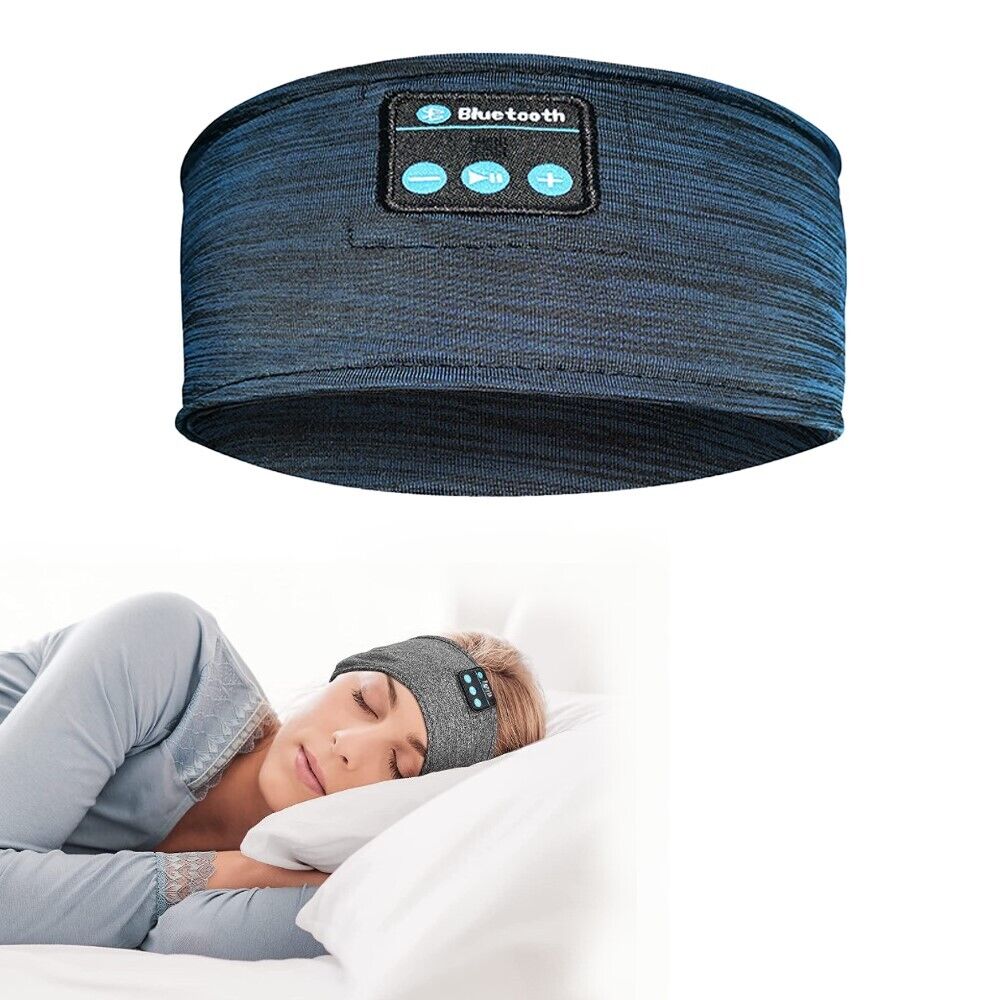 Bluetooth Sports Headband Elastic Eye Mask Sleeping Headphones for Men