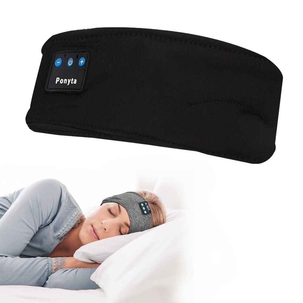 Bluetooth Sports Headband Elastic Eye Mask Sleeping Headphones for Men