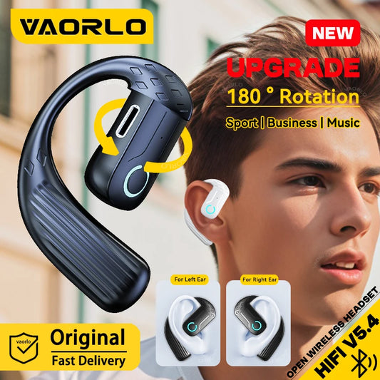 Bluetooth 5.4 Open Wireless Earphone 180° Rotation Adjustable Left